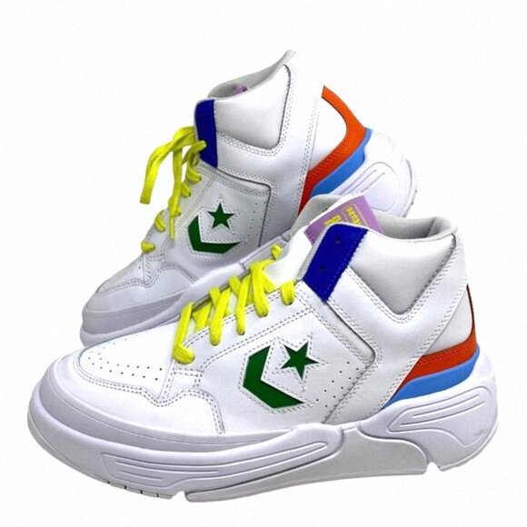 Converse Weapon CX High Top Multi White Leather A02523C Sneakers Size Women's - Picture 1 of 9
